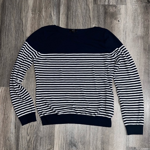Marc Jacobs Nautical Blue and White Striped Crew Neck Sweater - Picture 2 of 3